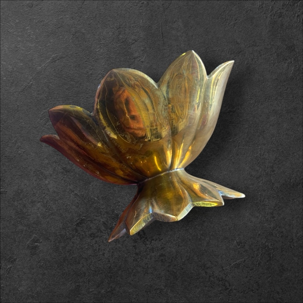 Floral brass made in India tinket